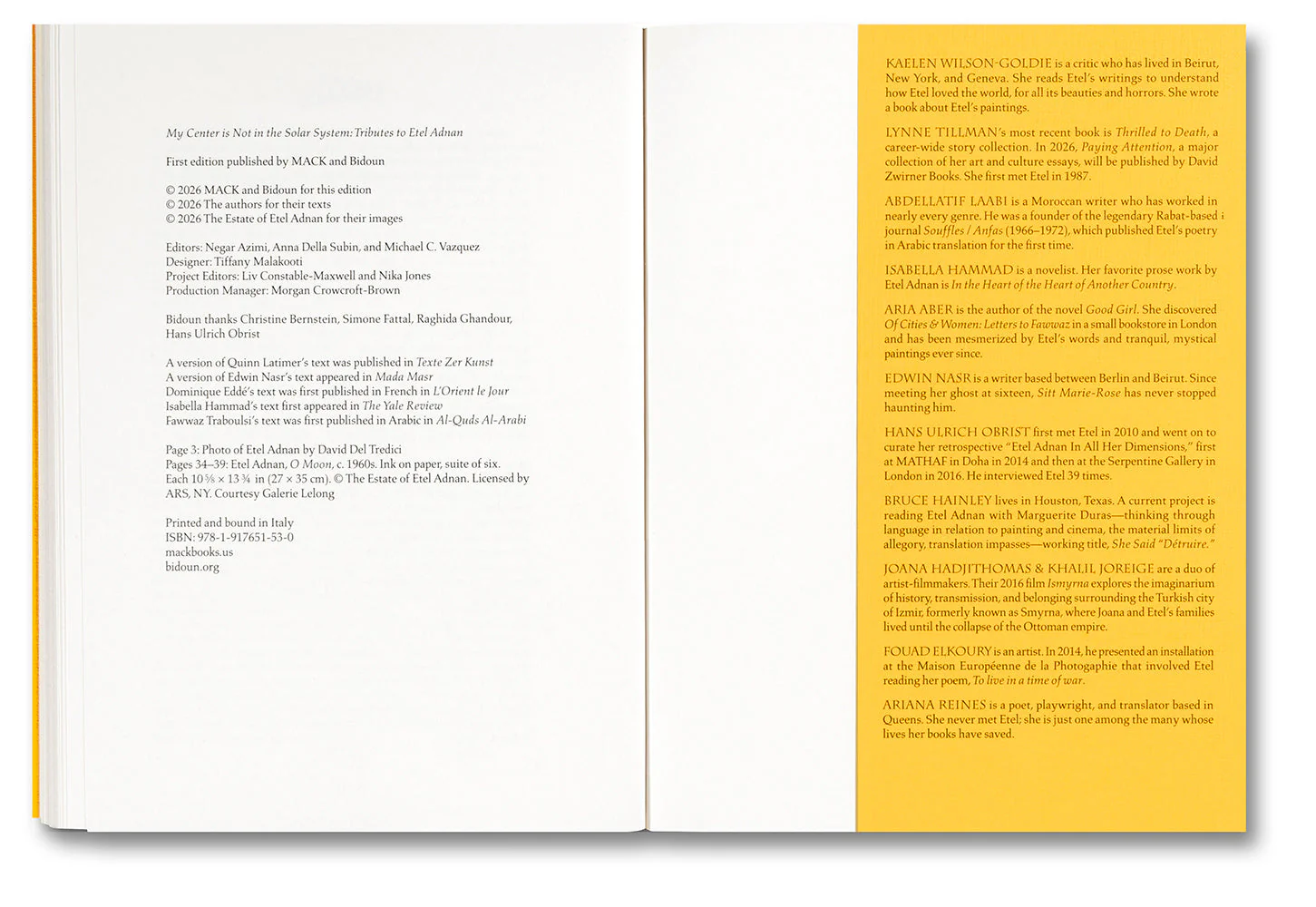 My Center is Not in the Solar System: Tributes to Etel Adnan - Image 12